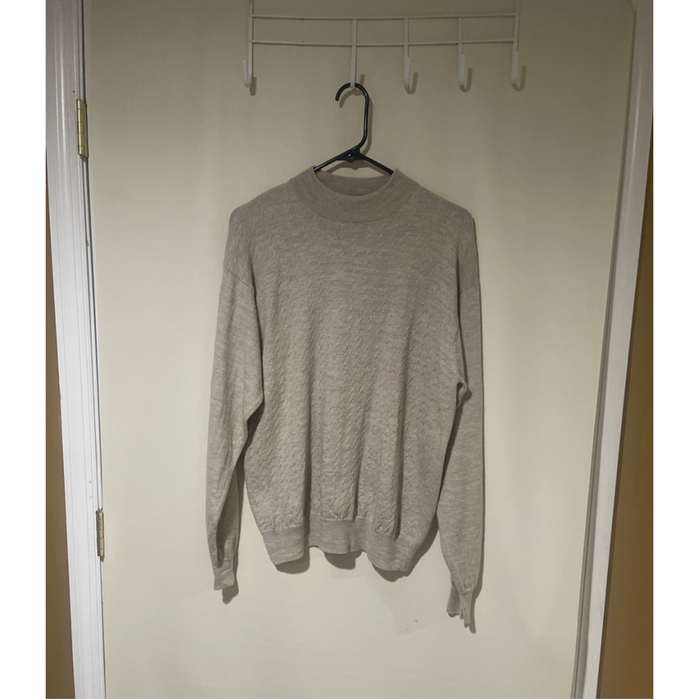 NWOT Joseph & Lyman Beige Turtleneck Sweater Men’s Size XL